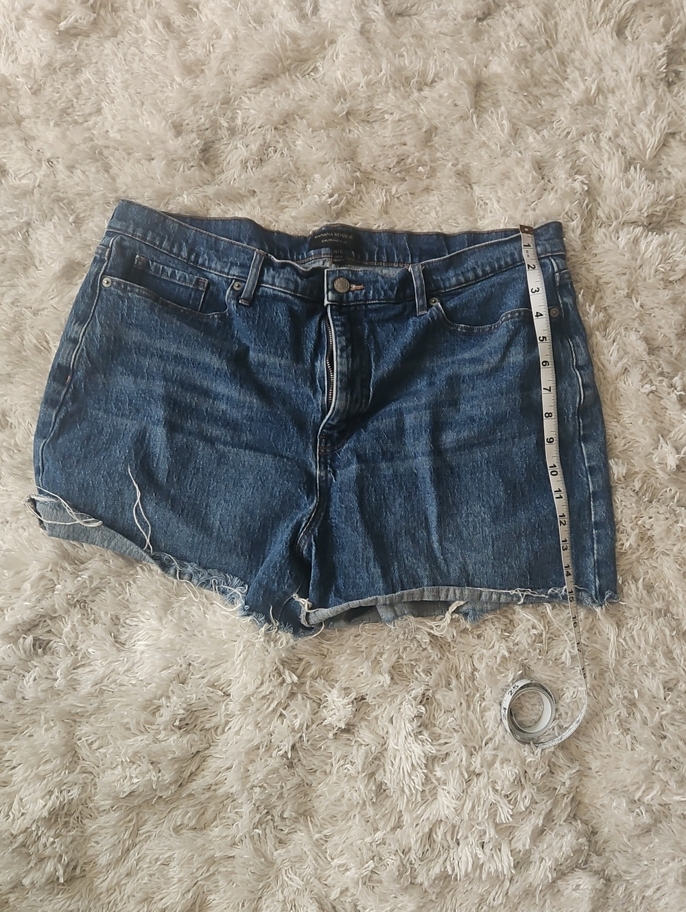 Banana Republic Dark Blue Denim Cutoff Shorts